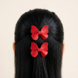 Red Butterfly Hairclips
